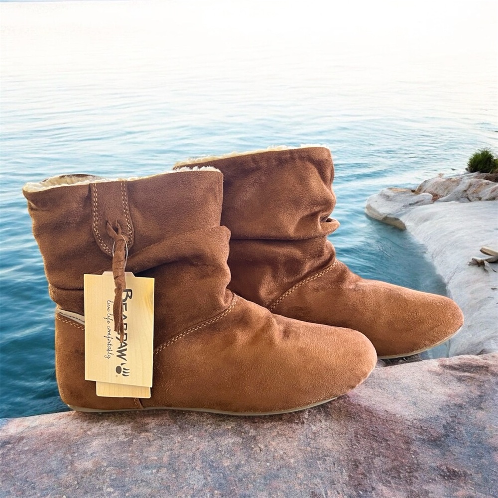 FREE SHIPPING 💕VINTAGE💕 BearPaw Chestnut Suede Ankle Boots